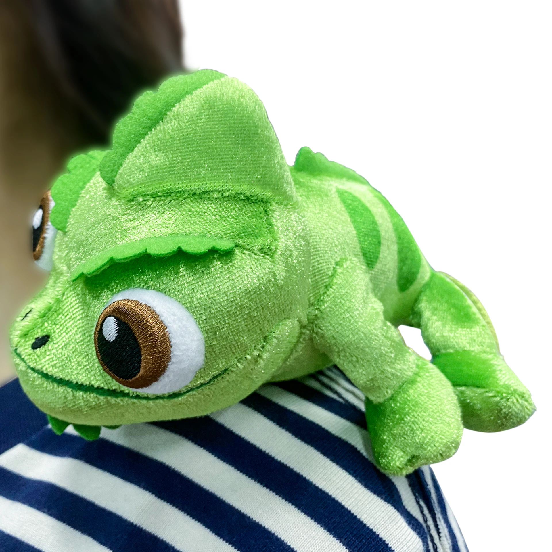 Camaleão bonecas de pelúcia 15cm camaleão animais de pelúcia ombro brinquedos de pelúcia boneca ímã lagarto com base de disco brinquedo crianças presente
