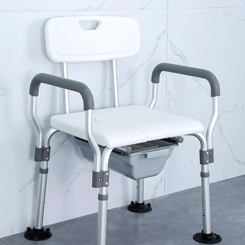 Shower Chair Senior Chairs Bedside Commode Toilet Chair Senior Chairs Back Scrubber Duschstuhl Mit Rückenlehne Furnitures
