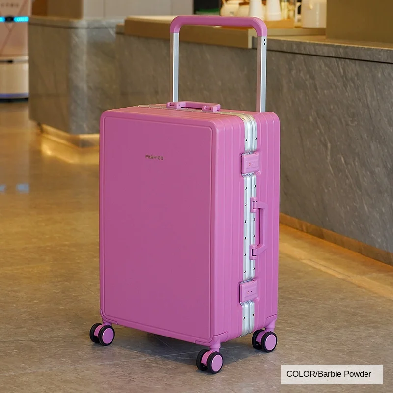 20/22/24/26 Zoll breiter Griff Koffer Mode Gepäckträger Roll Trolley TSA Passwortschloss ABS + PC Aluminiumrahmen