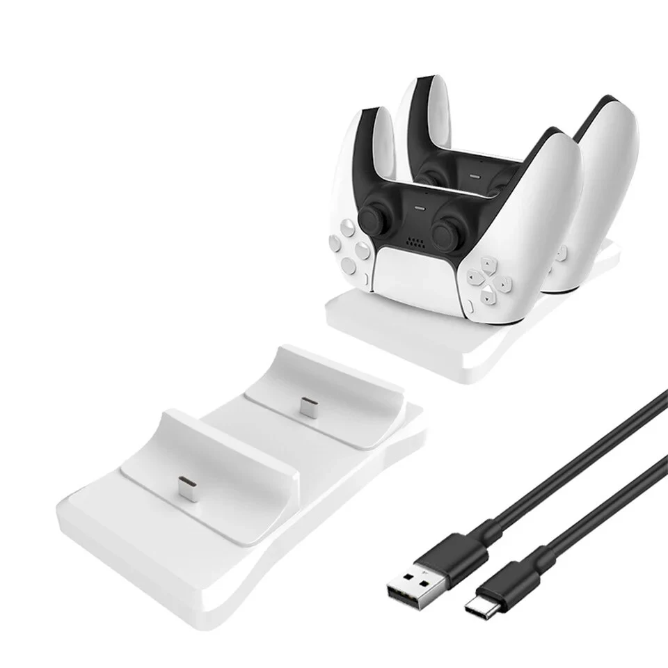 Dual Controller Charging Stand for Playstation 5 Charger Station PS5 Compatible with DualSense Controllers