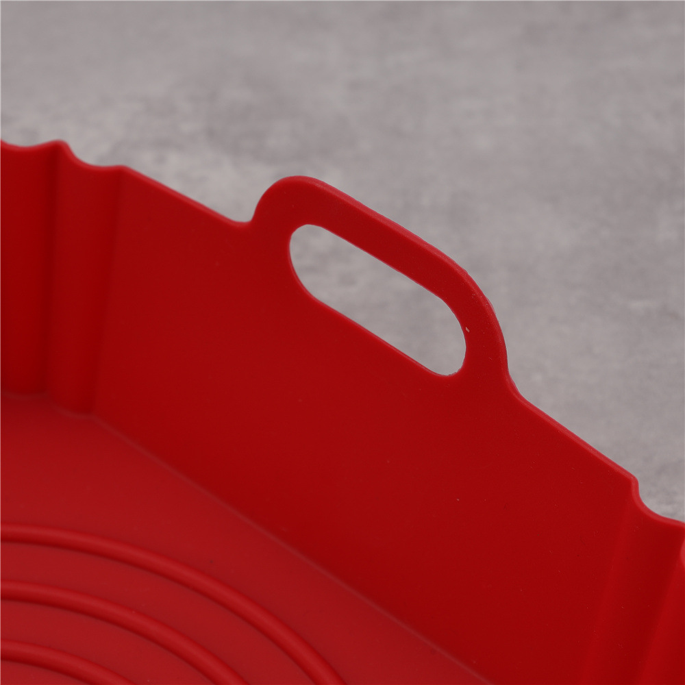 Polymères de pizza jetables en silicone réutilisables, poêle carrée sans huile, accessoires pour friteuse à air, cuisson au four, 1 pièce