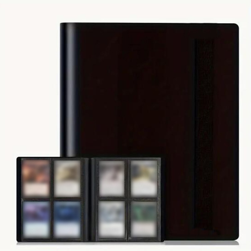 Trading Card Collector Holder 4/9/12-Pocket Binder Portable Storage Case Suitable for Game Cards Baseball Football Cards