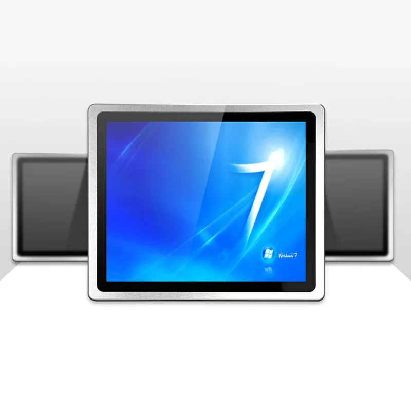 10 12 15 Inch Embedded Industrial Computer All in One PC Panel with Capacitive Touch Screen Core i3-7100U WiFi for Win10 Pro