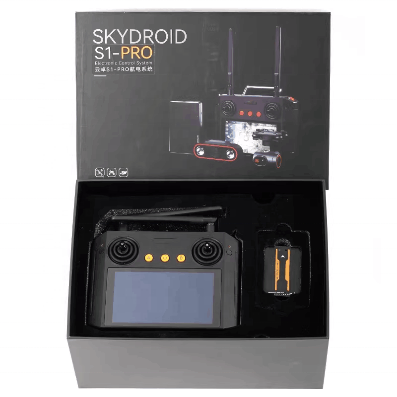 Skydroid s1 pro sistema de controle elétrico altamente integrado multi-expansão controle remoto led hd ca mera para rc carro barcos drone