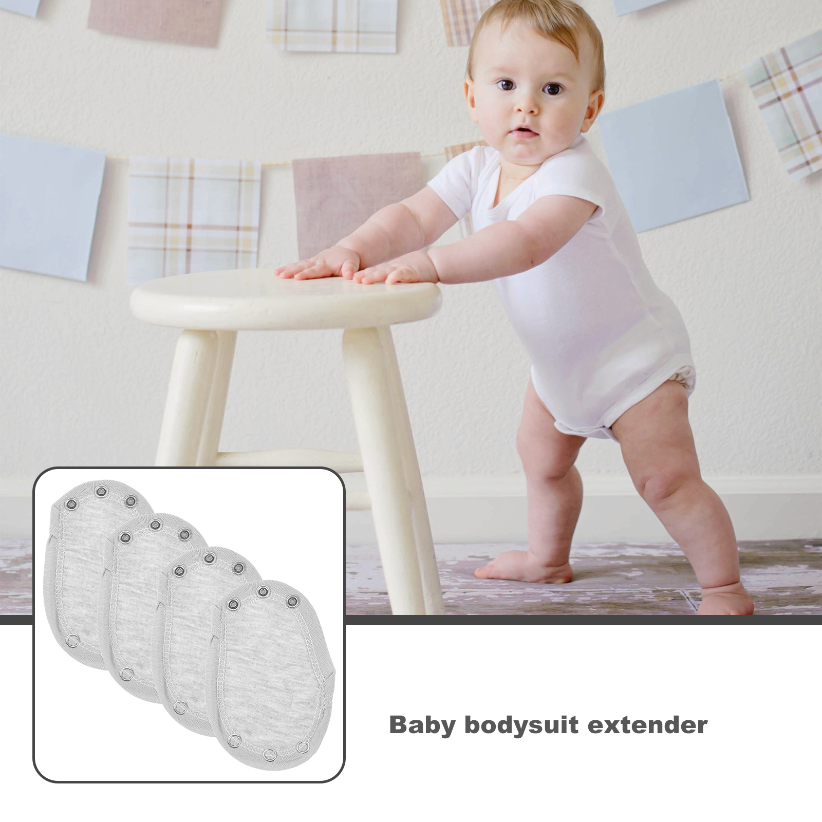 4 шт. детское боди на кнопках, двухслойные мягкие хлопковые комбинезоны для маленьких девочек и мальчиков, удобное боди, удлиненное