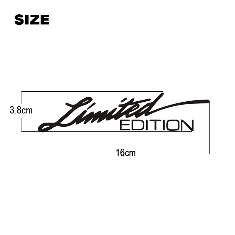 1 Uds. Pegatina reflectante para coche, calcomanías creativas de edición limitada para motocicleta, pegatina de vinilo para coche, calcomanía de estilo para coche