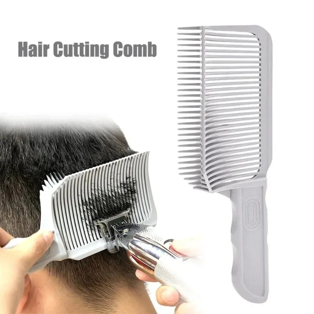 Desbotamento pente profissional barbeiro clipper mistura plana superior pente de corte de cabelo para homens resistente ao calor desbotamento escova salão estilo ferramenta