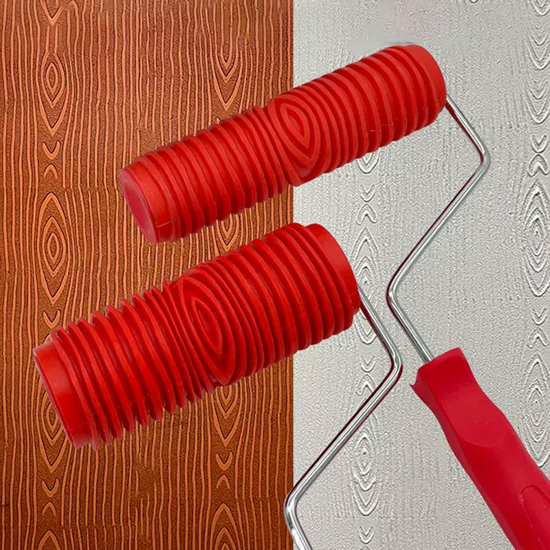 Patterned Paint Roller Brush for Wall Decoration Classic Brick Embossing Texture Rubber Roller