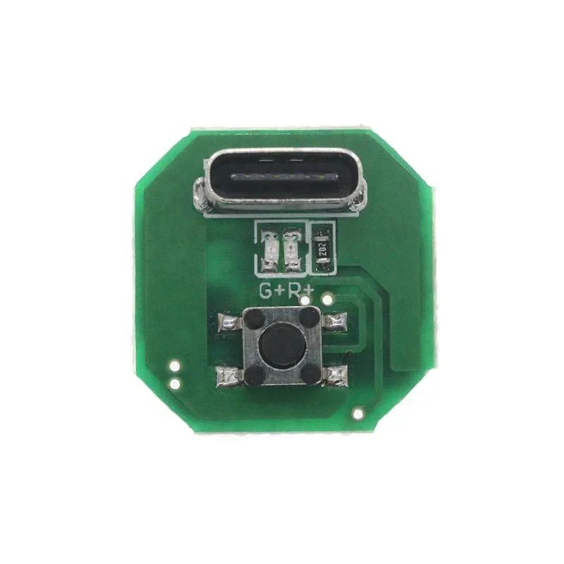 Placa controladora de linterna, placa de circuito DIY, puerto de carga tipo C, módulo de carga y descarga integrado