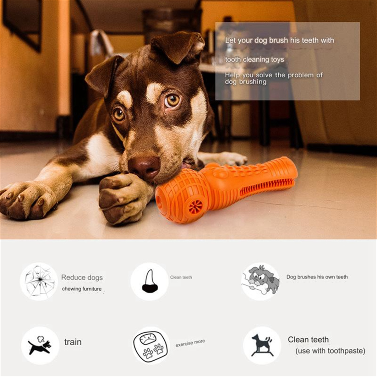 BABQ Juguete para Perros Rollo Simulación Cocodrilo Molar Stick Cepillo de Dientes para Perros Limpieza de Dientes Vocales Verde