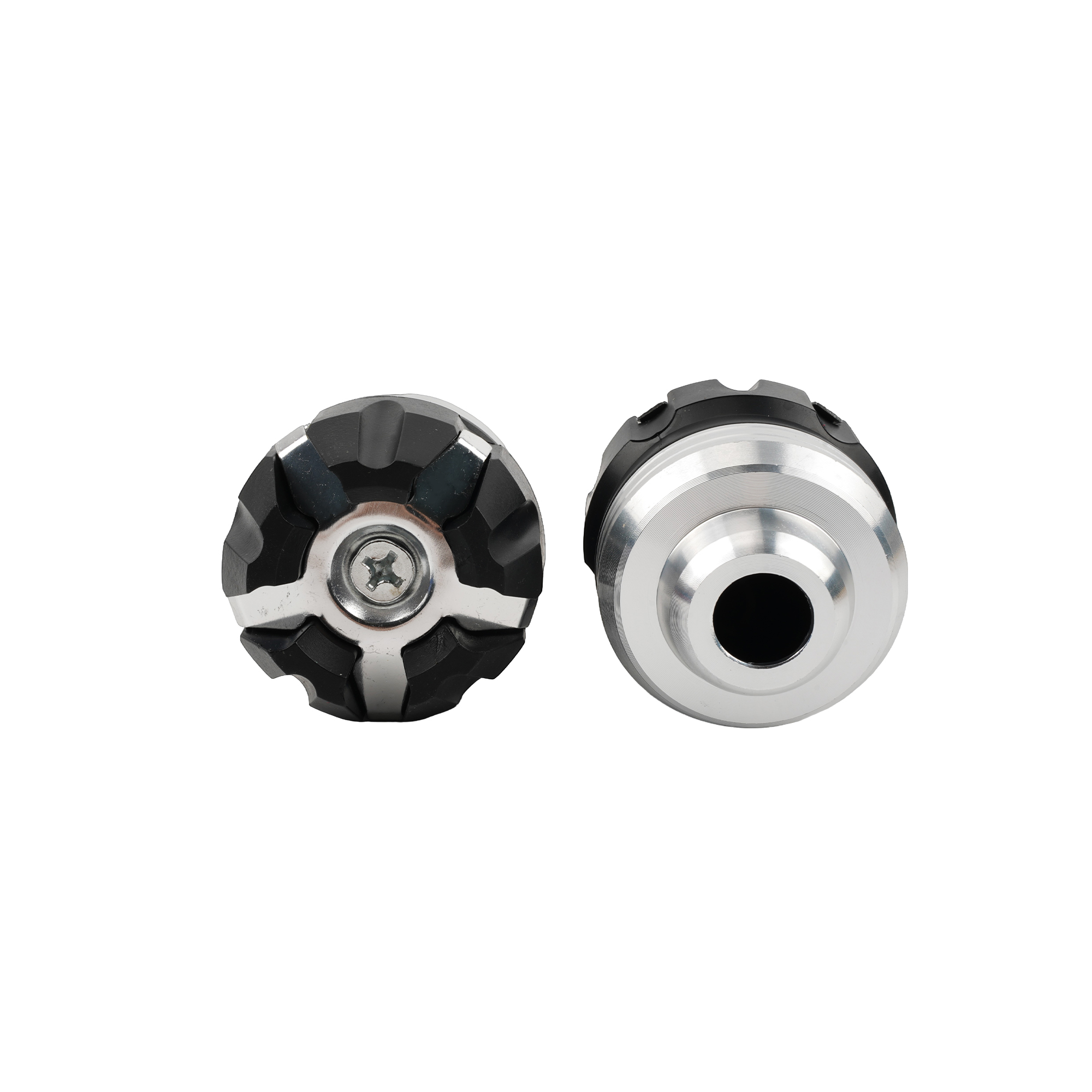 Motorrad Universal Vorderradaufhängung Schutzbecher 2 Stück Rahmenschieber Fallschutz für Roller E-Bike Aluminium Motocross