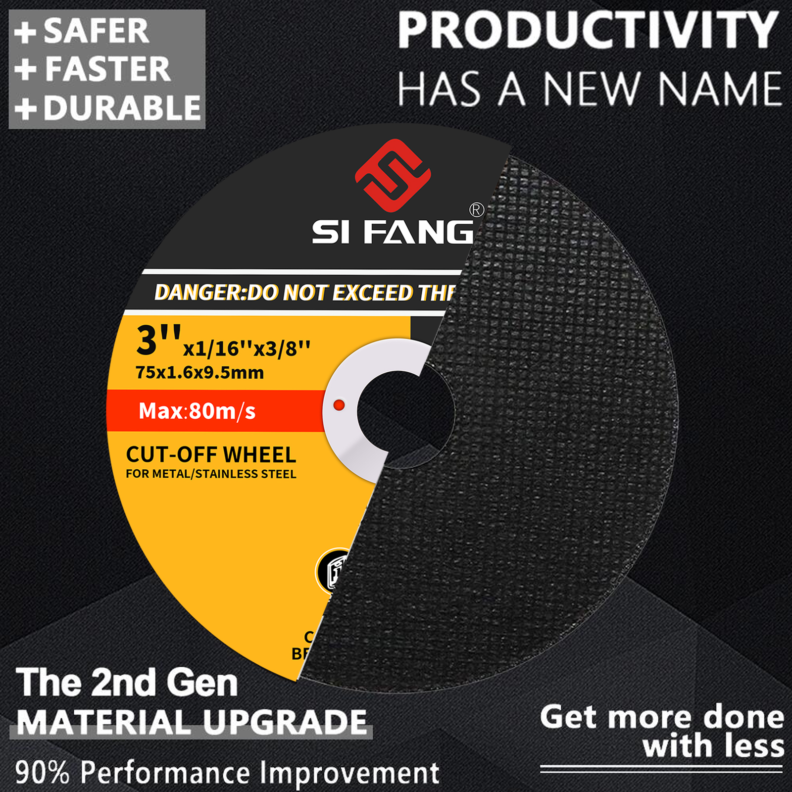 Sifang 3/4.5/5 Polegada rebolo cortar rodas diâmetro interno 10/22mm disco de moagem disco redondo de corte para moedor de ângulo