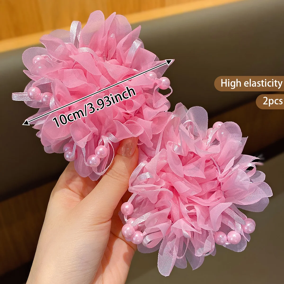 2 acessórios de cabelo com faixa fofa rosa para meninas para crianças