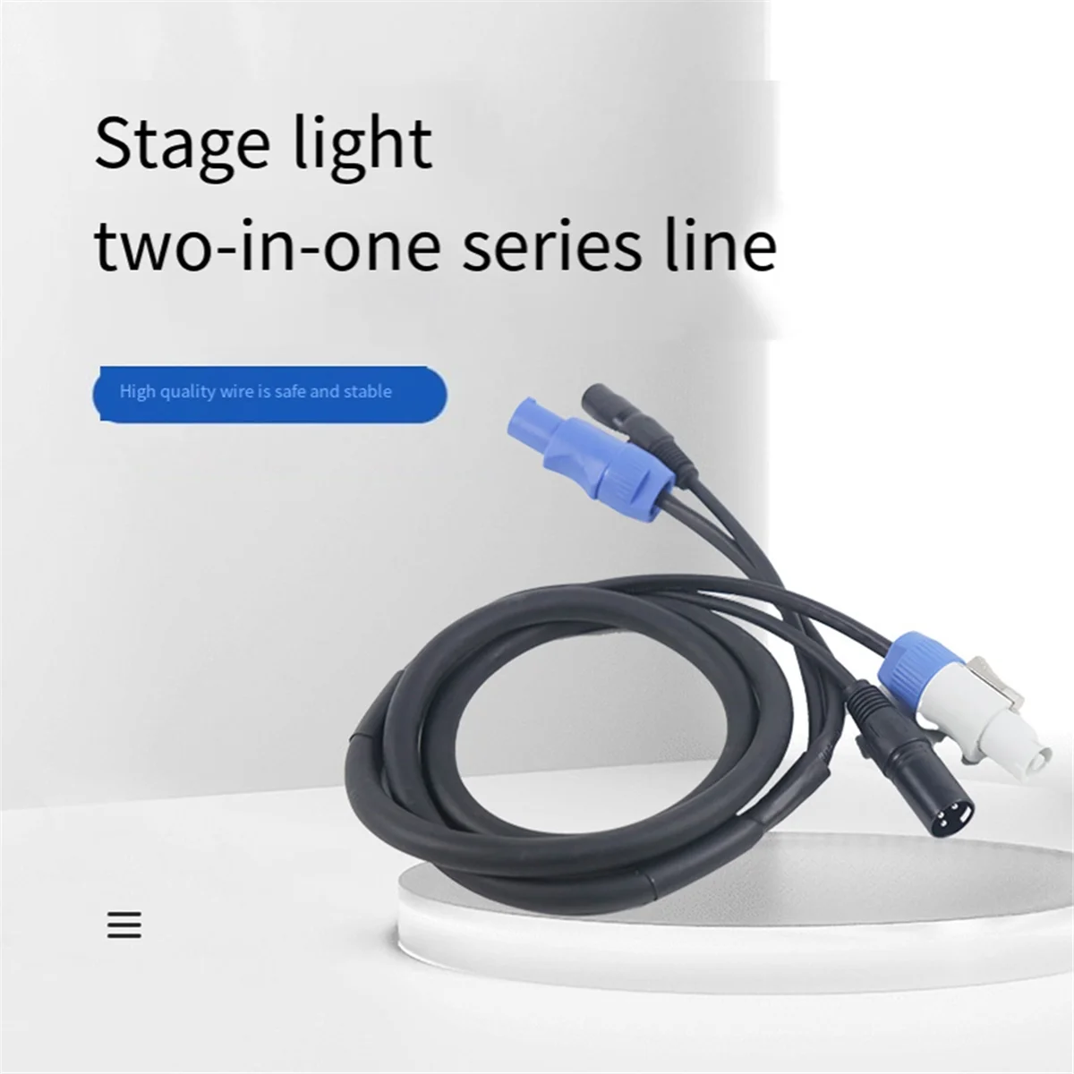 Dmx power con kabel kombination aus power con stecker und dmx xlr signal leitung für licht anschluss signal transit (a)