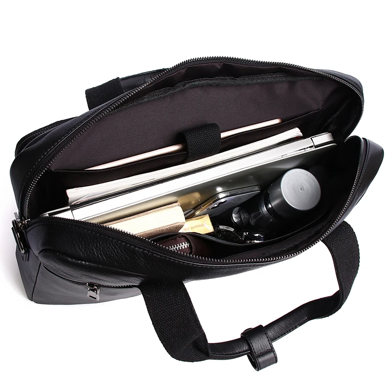 Schlatum Business Herren Aktentasche Echt leder Herren tasche offizielle Tasche 16 Zoll Handheld Schulter Computer tasche