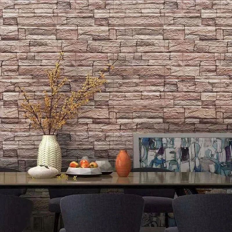 35x38.5cm pvc impermeável falso tijolo papel de parede cozinha quarto decoração auto adesivo casca e vara para casa pequeno espaço decoração