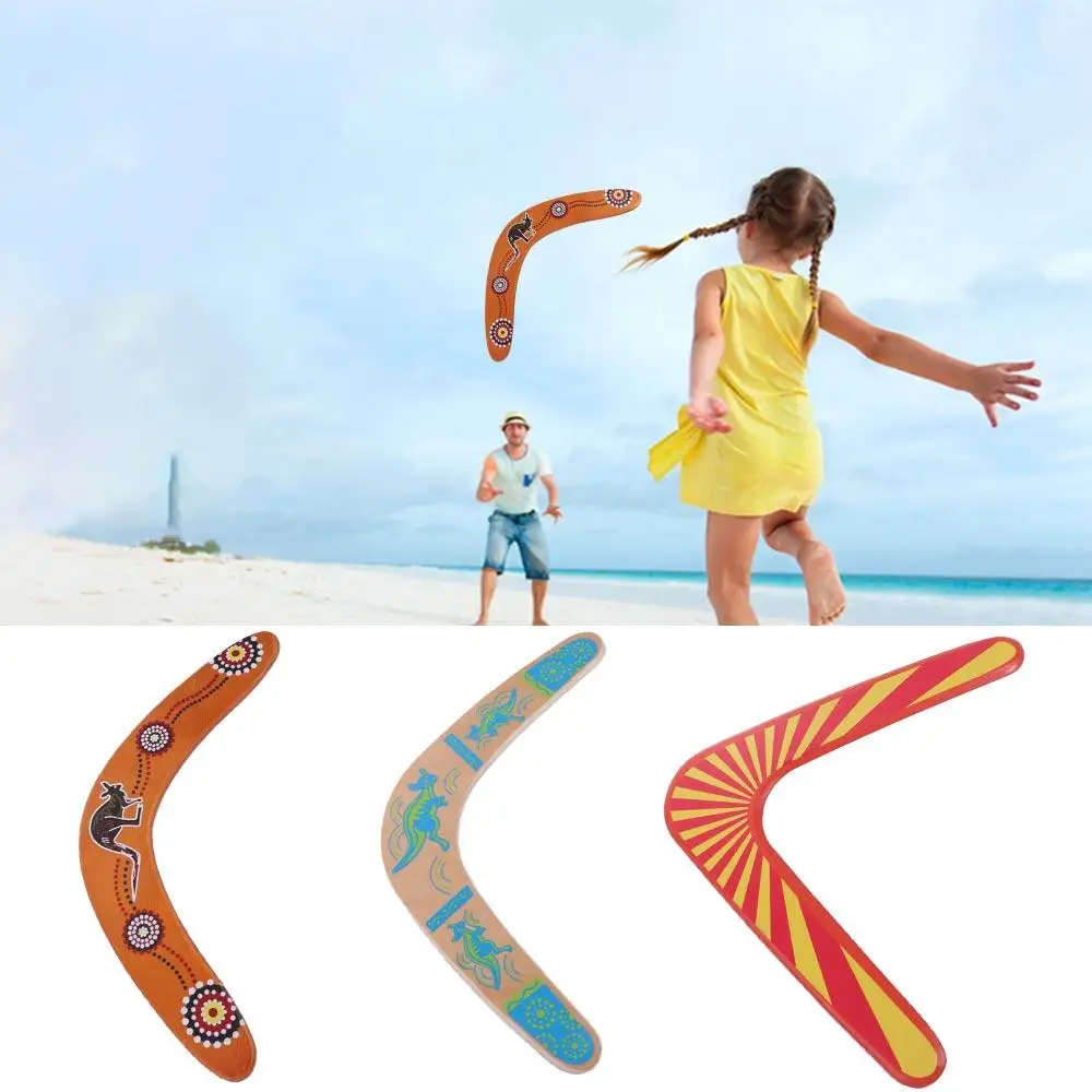 Juguete al aire libre regalos para niños Boomerang interactivo Canguro Boomerang volador Boomerang juguete en forma de V Boomerang Boomerang juguete