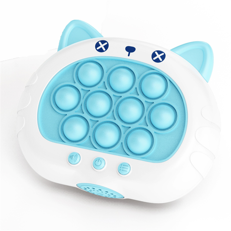 3 cores 1 pçs eletrônico pop rápido empurrar bolhas máquina de jogo criança dos desenhos animados diversão espremendo brinquedos anti estresse sensorial bolha brinquedo presente