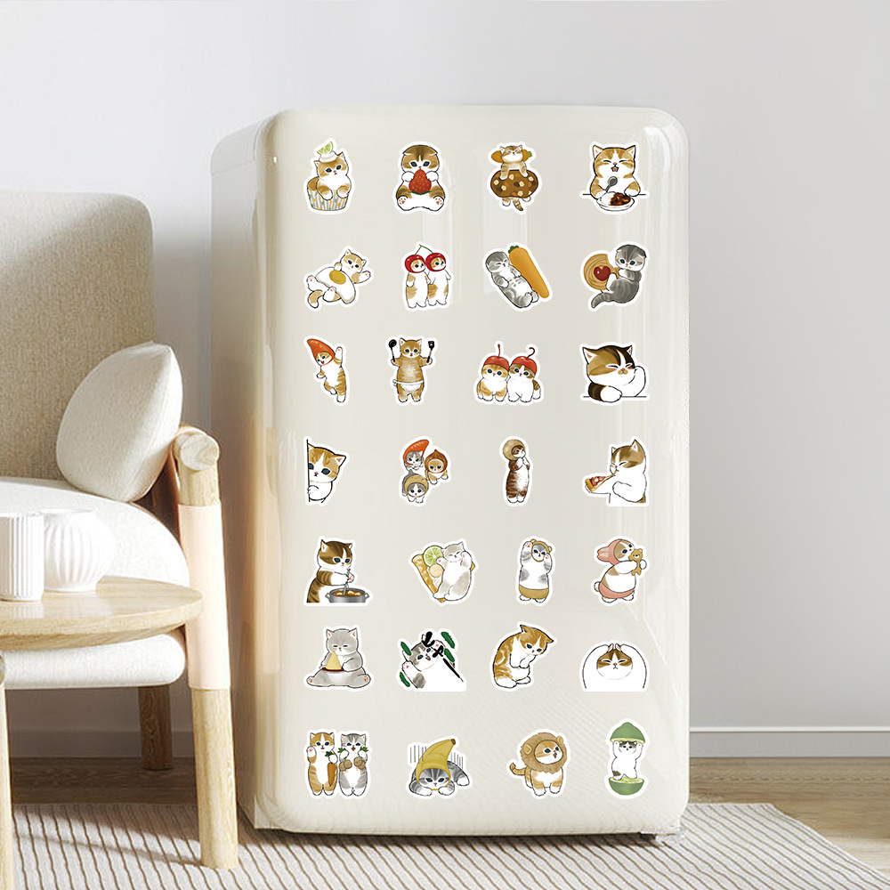 100 個冬猫ライフステッカー美的 PVC 日本の装飾子供の文具スクラップブッキング学用品