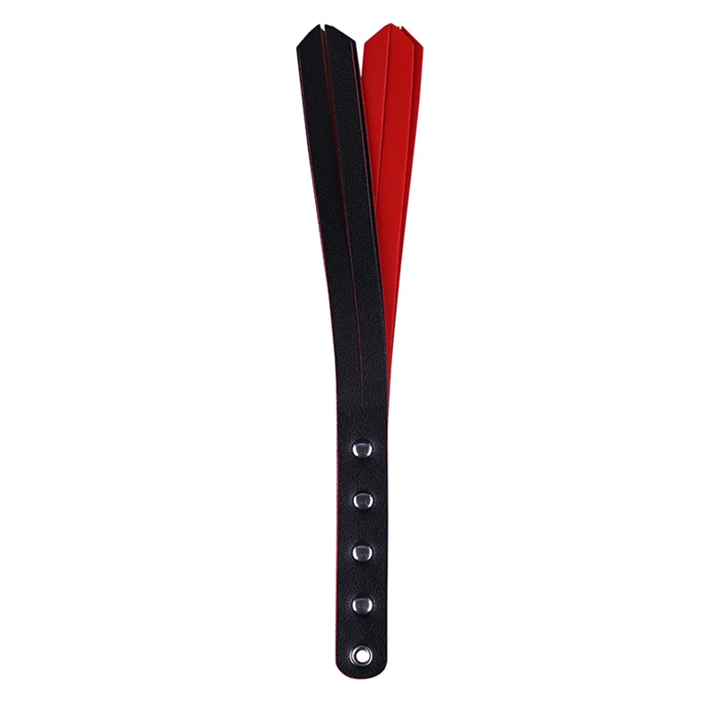 PU หนัง Paddle Slapper แส้สําหรับม้าการฝึกอบรมเพิ่มความเจ็บปวดการฝึกอบรมขี่ม้าแส้ขี่ม้าพืช