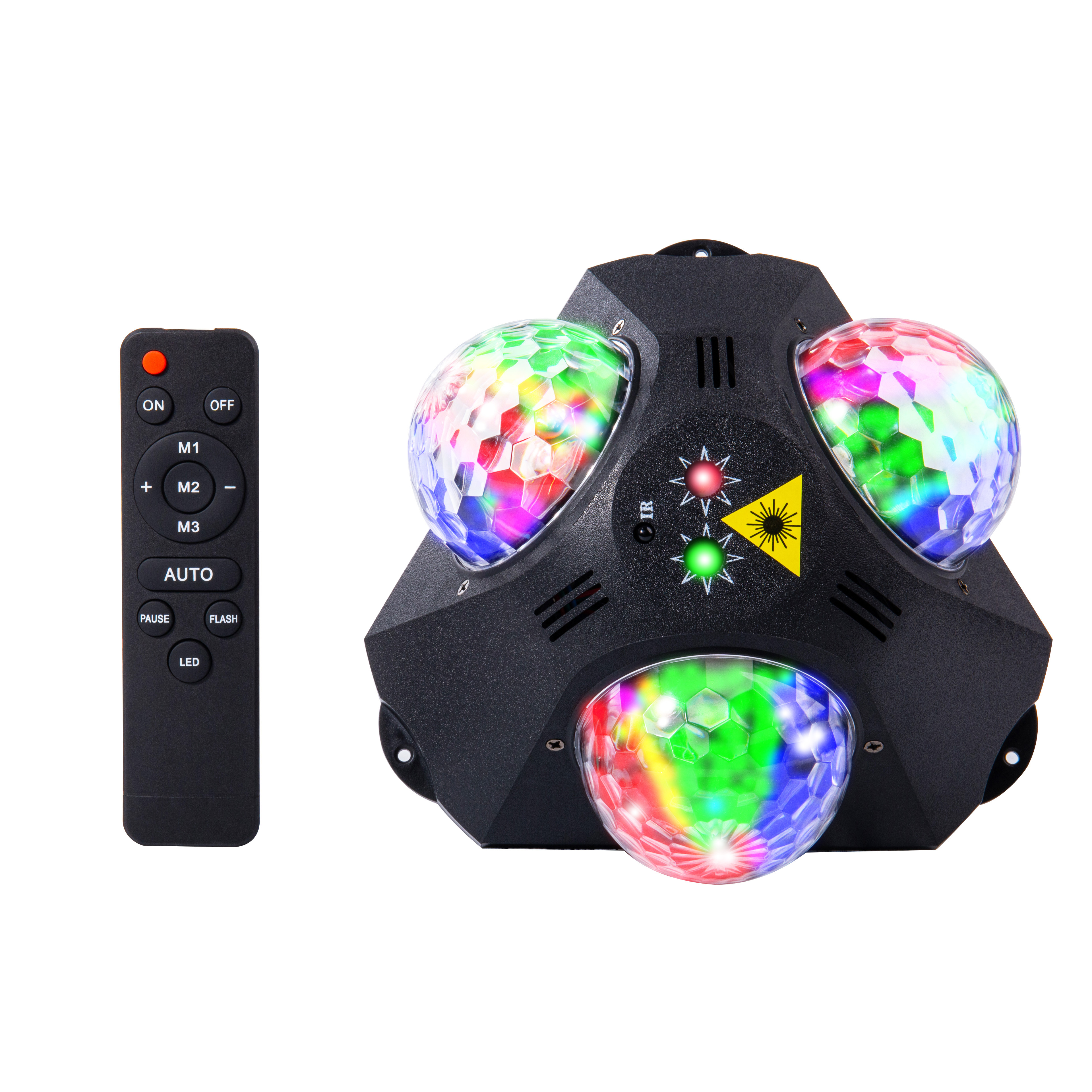 Диско-шар DJ Party Lights, 3 RGB диско-огни для домашней комнаты, танцевальной вечеринки, дня рождения, караоке, Хэллоуина, Рождества, свадьбы, шоу-клуба