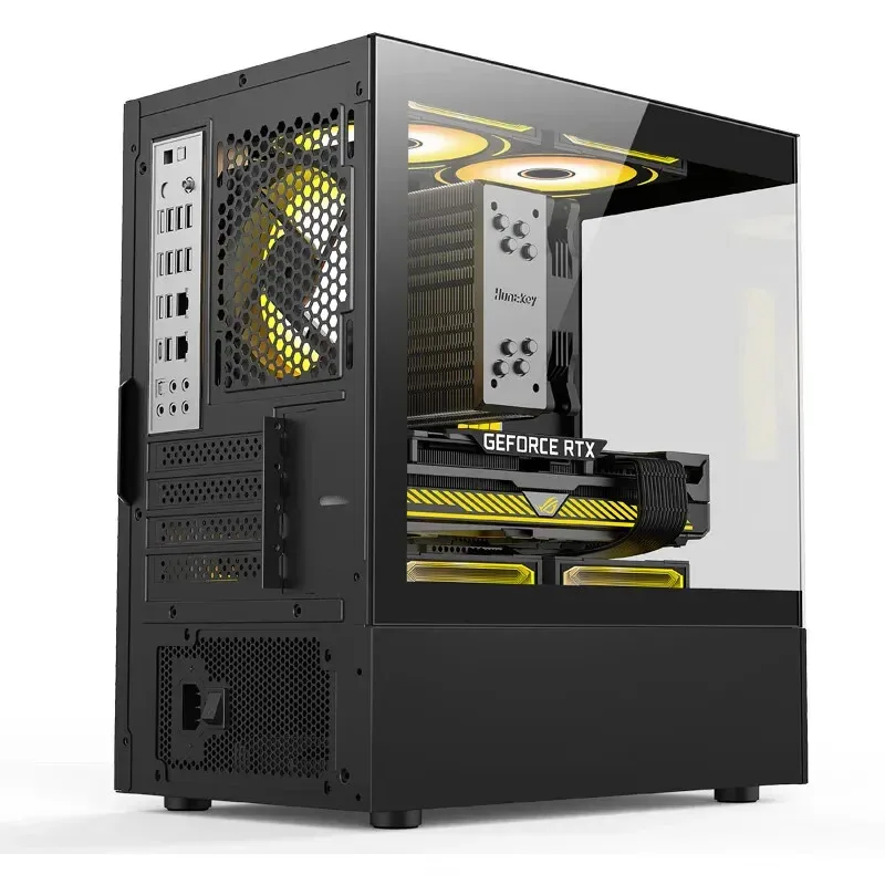 Ordenador de escritorio G30 I3 12100F 16GB SSD RX550 4GB DDR5 Quad core win11 PC ordenador de escritorio host Oficina y uso doméstico Juegos