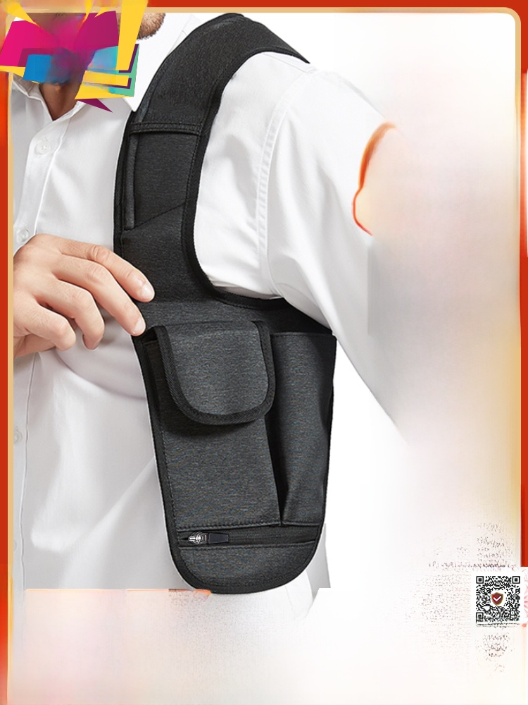 Invisible Chest Bag Air Infini Men's Sports Running Underarm Close-Fitting Anti-Theft Storage Vest Bag Oxford Cloth Pure Color