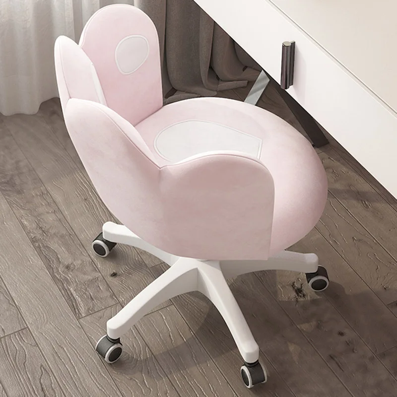 Kursi komputer meja kantor game, kursi makan eksekutif ergonomis Pink Gamer rumah XY50DC