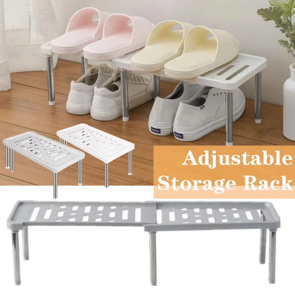 ปรับStorage Rack Organizerชั้นวางPP Storage Rackเดสก์ท็อปSundries Finishing Rackสําหรับห้องครัวห้องน้ําขวดเครื่องเทศ