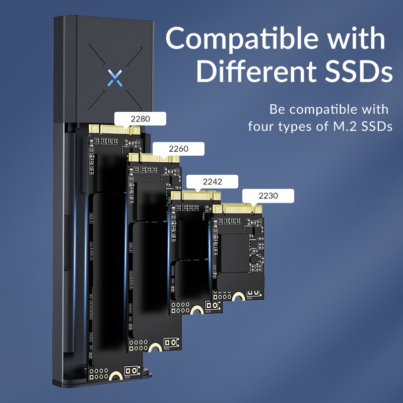 iDsonix M.2 SSD Case NVMe to USB C 3.2 Gen2 10Gbps NVMe PCIe Enclosure 5Gbps NGFF SATA External Hard Drive Enclosure M Key B Key
