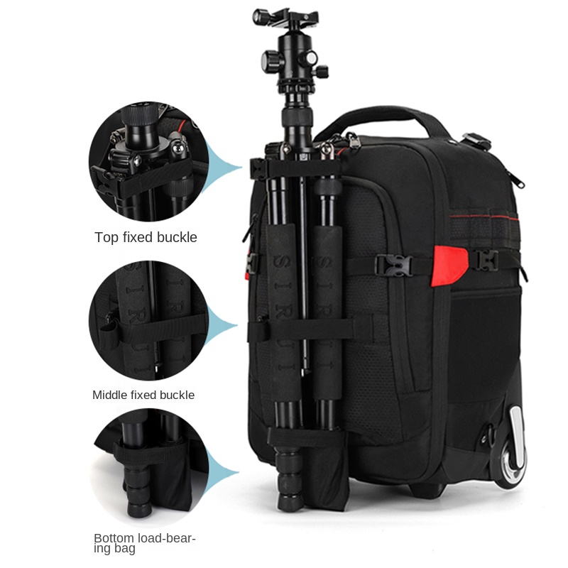 Trolley Photography backpack Professional Camera Bag Trolley Travel Suitcase Video Photo Digital Camera Luggage Trolley Backpack