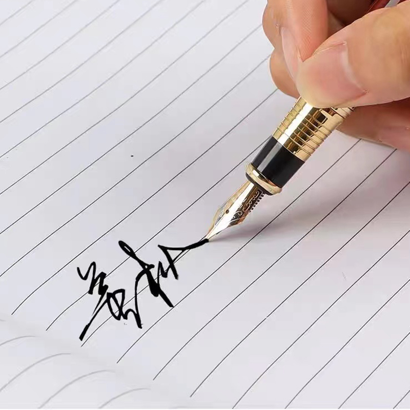 Metall Holzmaserung Füllfederhalter Schulbedarf Stifte Student für Kugelschreiber Schreibwaren Füllfederhalter Hohe Qualität