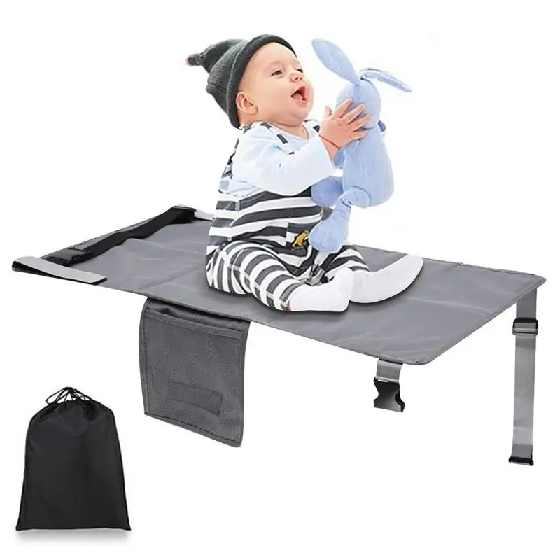 Cama de avión de viaje para niños, hamaca de avión, herramienta de descanso de pies de Material de poliéster para viajes de negocios y vacaciones