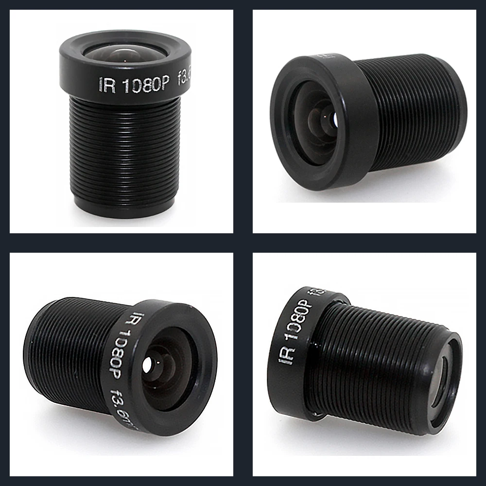 ESCAM 1080P 2.8/3.6/6mm CCTV LENS Security Camera Lens M12 2MP Aperture F1.8, 1/2.5" Image Format Surveillance Camera Lens HD