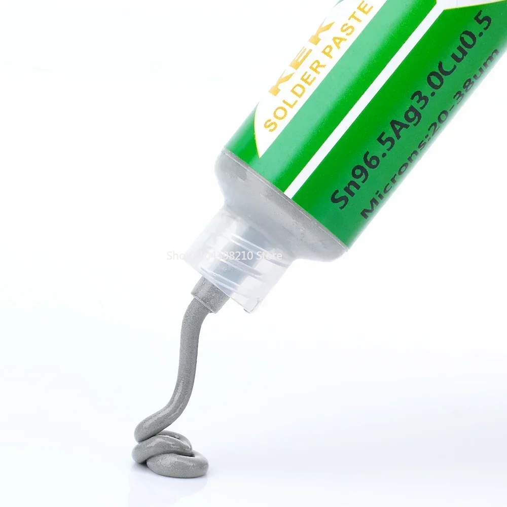 Solder Paste ตะกั่วบัดกรี Flux Paste PCB ซ่อมวงจรซ่อมอุณหภูมิสูง Solder Low-Melt Alloy เตาอบ Reflow ลูกบัดกรี