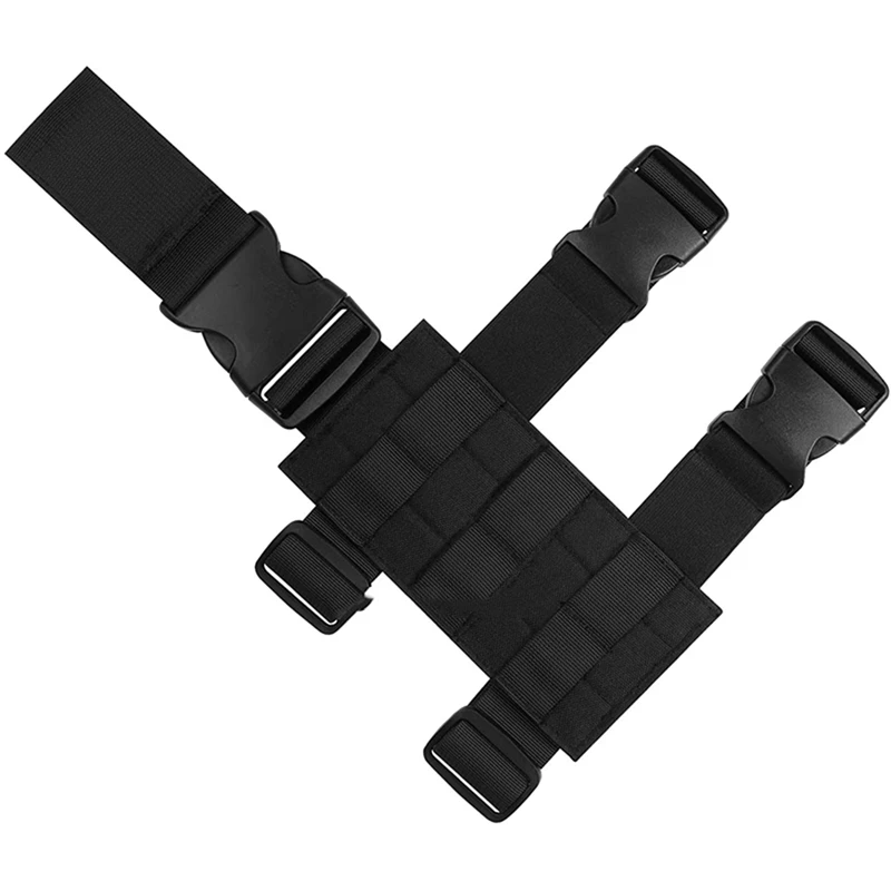 Universal Drop Leg Holster Thigh Platform MOLLE Gun Holster for Hunting Paintball Panel with Adjustable Molle Straps