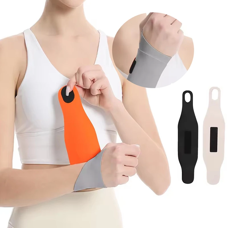 1 stuks elastische polsband anti-verstuiking polsbeschermer met verstelbare ondersteuning ademende elastische compressie peesschede