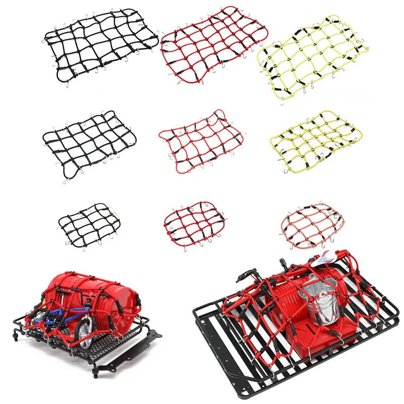 Roof Rack Luggage Net for 1/10 1/12 RC Crawler AXIAL SCX10 MN D90 D110 Traxxas TRX-4 90046 KM2 Accessory and Parts