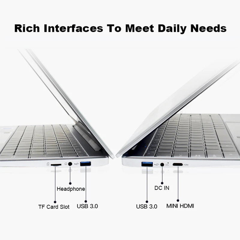15.6" Laptop 1080P Gaming Notebook Intel Celeron N5095 4 Core 12G RAM 1TB SSD Full Size Backlit Keyboard Fingerprint WiFi BT4.0