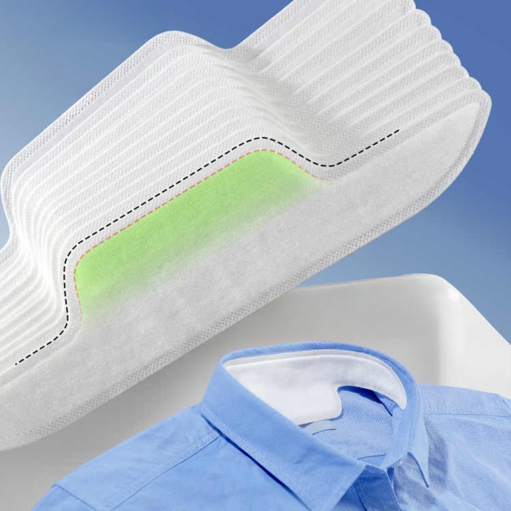 10 Stuks Wegwerp Zelfklevende Zweetkussentjes T-shirt Hals Kraag Hoed Absorberende Sticker Polymeer Hoed Rand Anti-Vuile Sticker sluiting