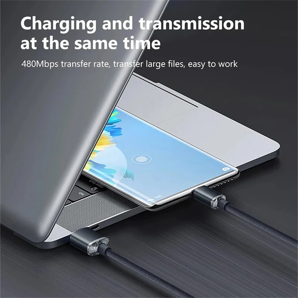 NNBILI USB C타입-USB C 케이블, PD 고속 충전 데이터 코드, 삼성 샤오미 14 원플러스 12 POCO OPPO, 아이폰 15 프로 맥스, 120W