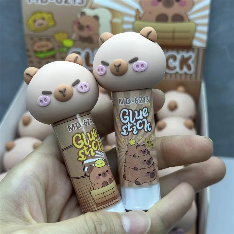 1Pcs Capybara Jelly Color Solid Glue Cartoon Handmade Solid Glue PVA High Viscosity Children's School Art Class DIY Stationery