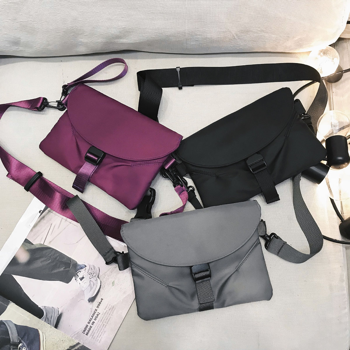 Crossbodytas voor heren in Koreaanse stijl Street Fashion Borsttas Enkele schoudertas voor dames Casual kleine tas voor dagelijks gebruik