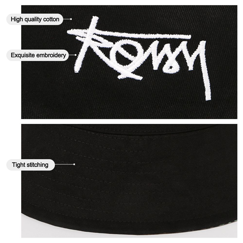 Chapéu de balde dupla face para homens e mulheres, boné de bacia hip hop, grafite, pesca, chapéu de pescador, proteção solar retrô, moda, verão