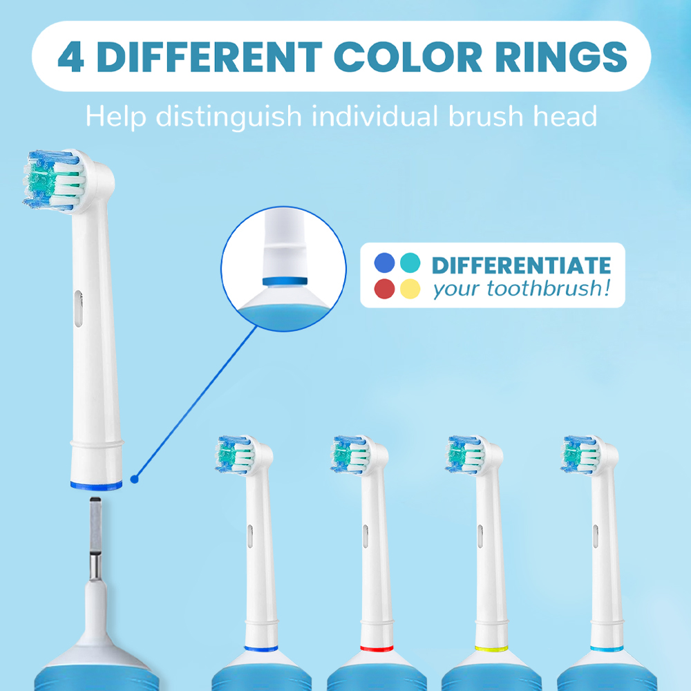Cabeças de escova de dentes de reposição compatíveis com Oral B Braun Escovas de dentes elétricas Recargas de cabeça de escova 1000 1500 3000 7000 7500 8000