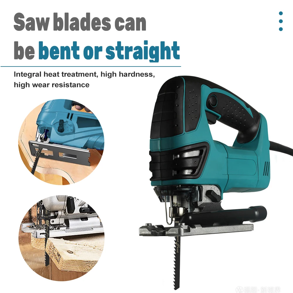 Conjunto de lâminas de serra de vaivém com haste em T para corte de madeira, plástico e metal compatível com Bosch/DEWALT/RYOBI/One+/Makita