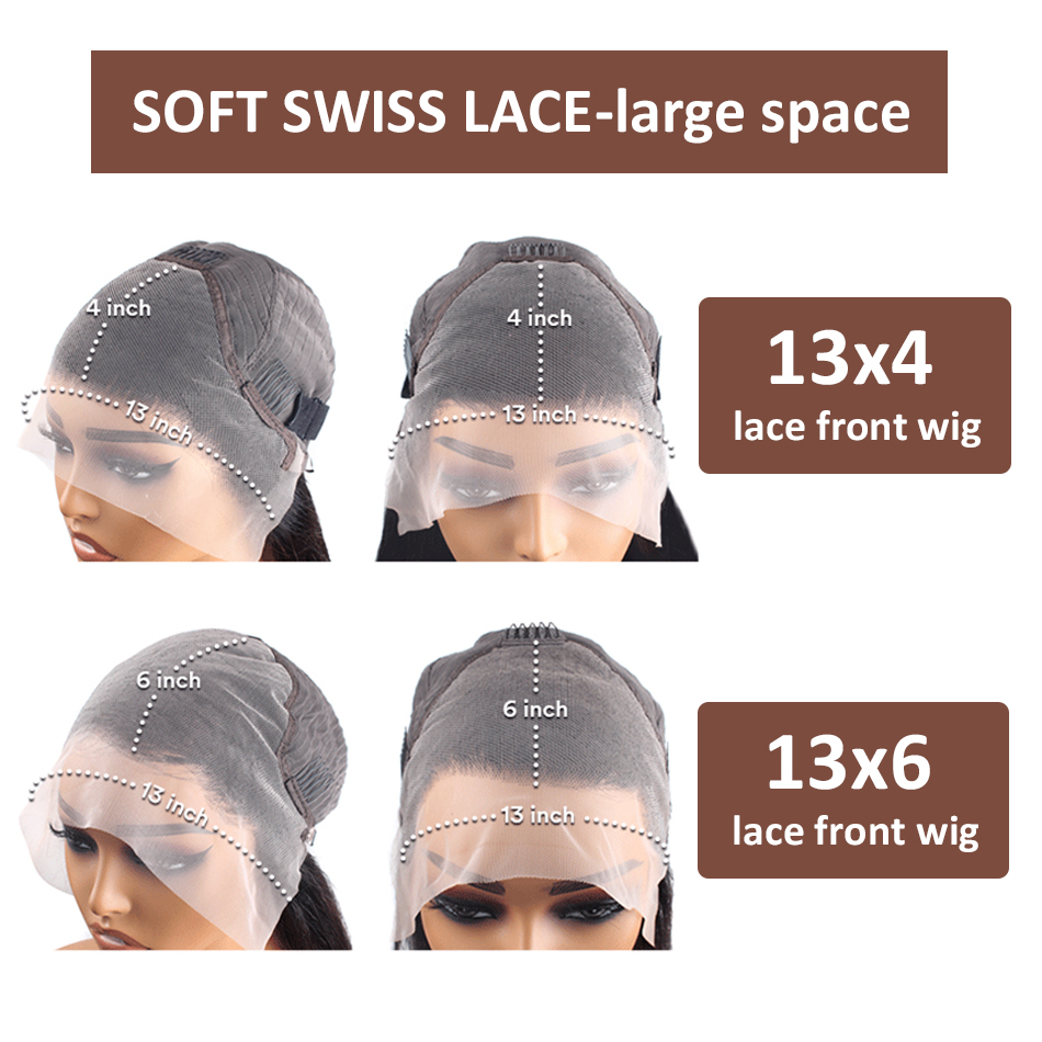 WiggKnitting-Perruque Lace Front Wig Naturelle Bouclée, Cheveux Blonds à Reflets, 13x6, HD, Ombré, Deep Wave