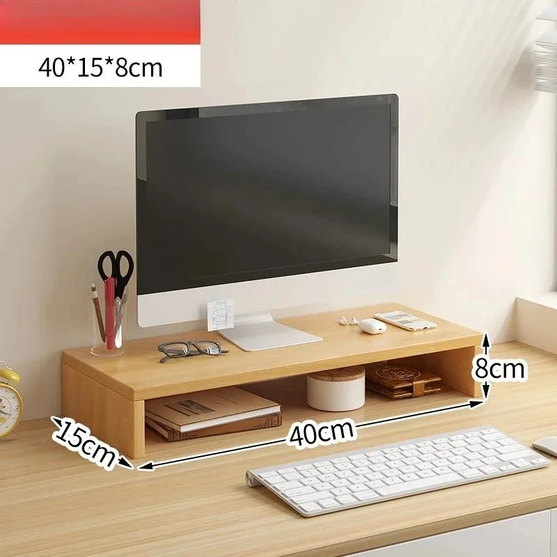 Monitor Riser Stand - Ergonomic Laptop Stand Desk Organizer Keyboard Storage