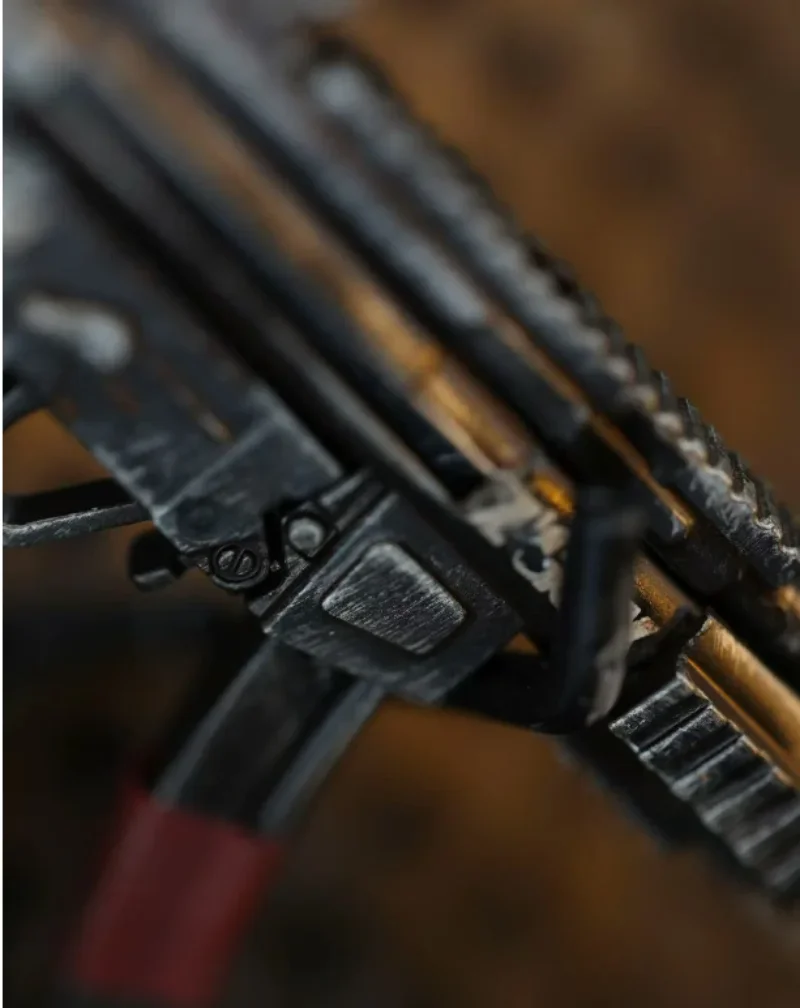 Modelo MP5SD5 de soldado em escala 1/6 para estilo de solo residual de 12''