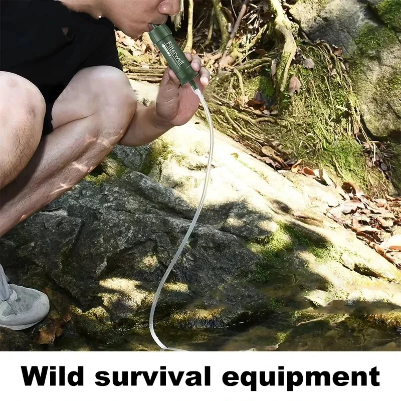 Outdoor Water Filter Straw Mini Camping Purification Portable Hiking Hiking Water Purifier Water Filter Straw Emergency Supplies